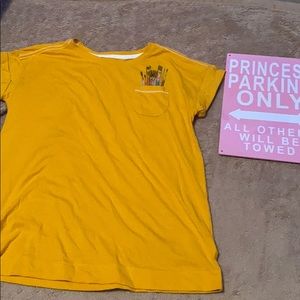 Yellow Paint Brush Tee 👚.